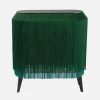 Ibride Baby Alpaga Fringed Bedside Table Sparkling Green Bohemian Dream