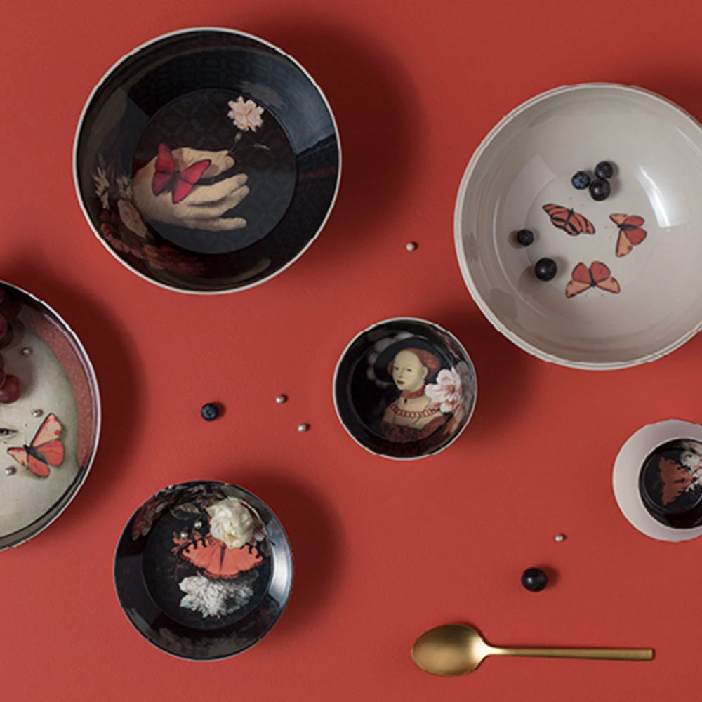 Les Jardins Royaux Ibride Ming Stackable Serving Set - Luxury Stackable Plates & Bowls for Picnic & Dining 11 Les Jardins Royaux Ibride Ming Stackable Serving Set