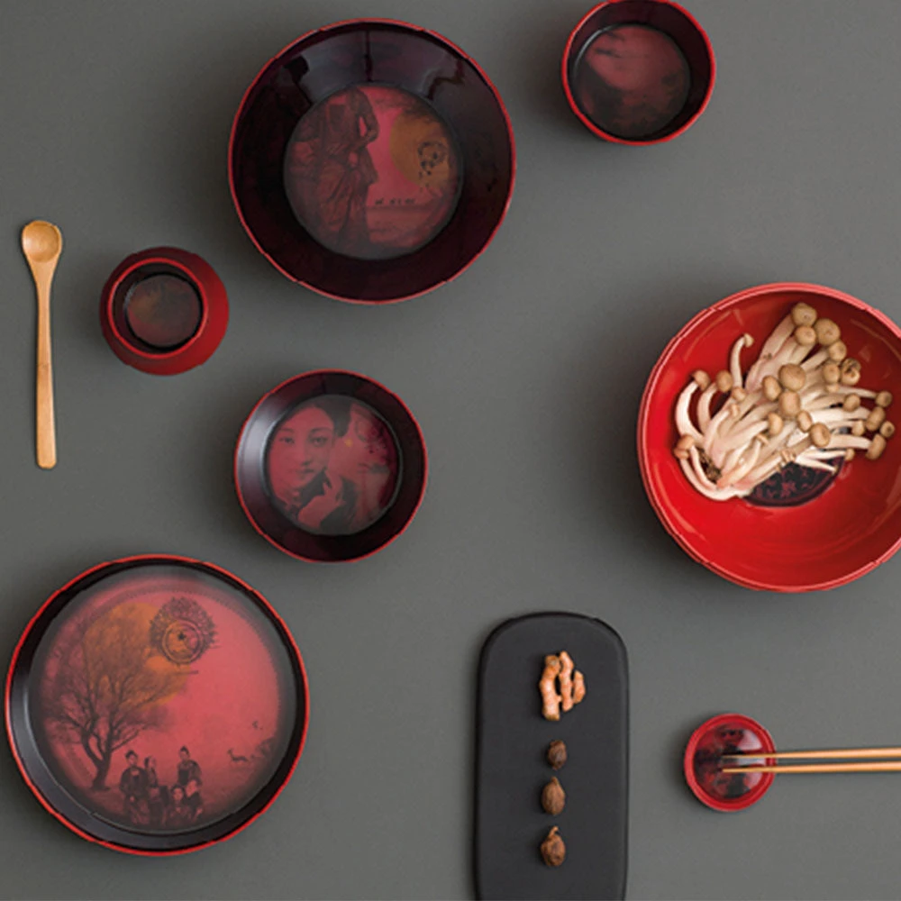 Les Jardins Royaux Ibride Ming Stackable Serving Set - Luxury Stackable Plates & Bowls for Picnic & Dining 9 Les Jardins Royaux Ibride Ming Stackable Serving Set