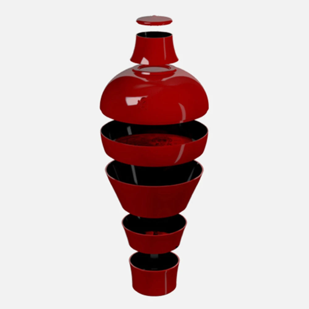 Les Jardins Royaux Ibride Ming Stackable Serving Set - Luxury Stackable Plates & Bowls for Picnic & Dining 8 Les Jardins Royaux Ibride Ming Stackable Serving Set