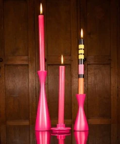 British Colour Standard New Wooden Candle Holder Tall - Neyron Rose