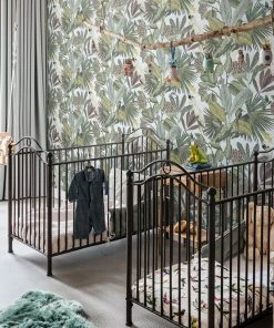 BN Panthera Cockatoo Print Wallpaper - Teal