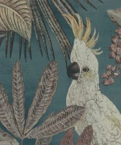 BN Panthera Cockatoo Print Wallpaper - Teal