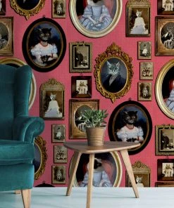 The Graduate Collection Les Jardins Royaux Cavalcade Of Cats Wallpaper