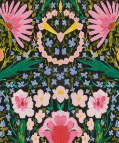 Mind The Gap Woodstock Collection, Susie Q Anthracite Wallpaper