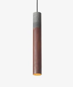 Thedesignyarduk The Craftsman ROEST 45 VERTICAL PENDANTS NATURAL & ZINC - Graypants Lighting