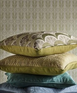 Liberty Fabrics Deco Scallop Multi Jacquard Fabric, Lichen New