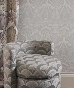 Liberty Fabrics Deco Scallop Multi Jacquard Fabric, Lacquer