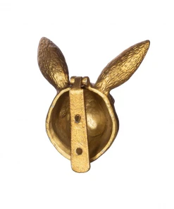 Sass & Belle Gold Rabbit Door Knocker Les Jardins Royaux
