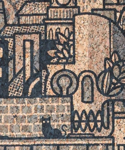 The Monkey Puzzle Tree New 'Hit The North' Superwide Cork Wallpaper By Drew Millward