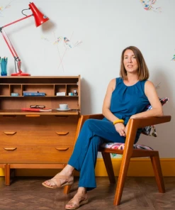 The Monkey Puzzle Tree 'Rita Does Jazz' Velvet Fabric by Sarah Thornton | Abstract Homeware Collection 17 The Monkey Puzzle Tree New 'Rita Does Jazz' Velvet By Sarah Thornton