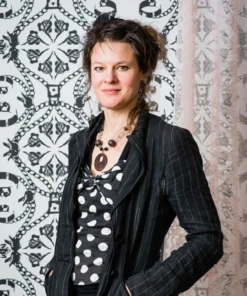 The Monkey Puzzle Tree 'Body Lace' Voile Nude Pink By Sarah Jane Palmer