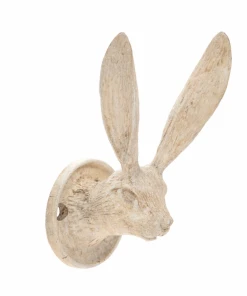 London Ornaments Les Jardins Royaux Small Cream Hare Hook