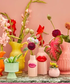 Rice By Rice Small Pink Lips Vase