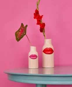 Rice By Rice Small Pink Lips Vase