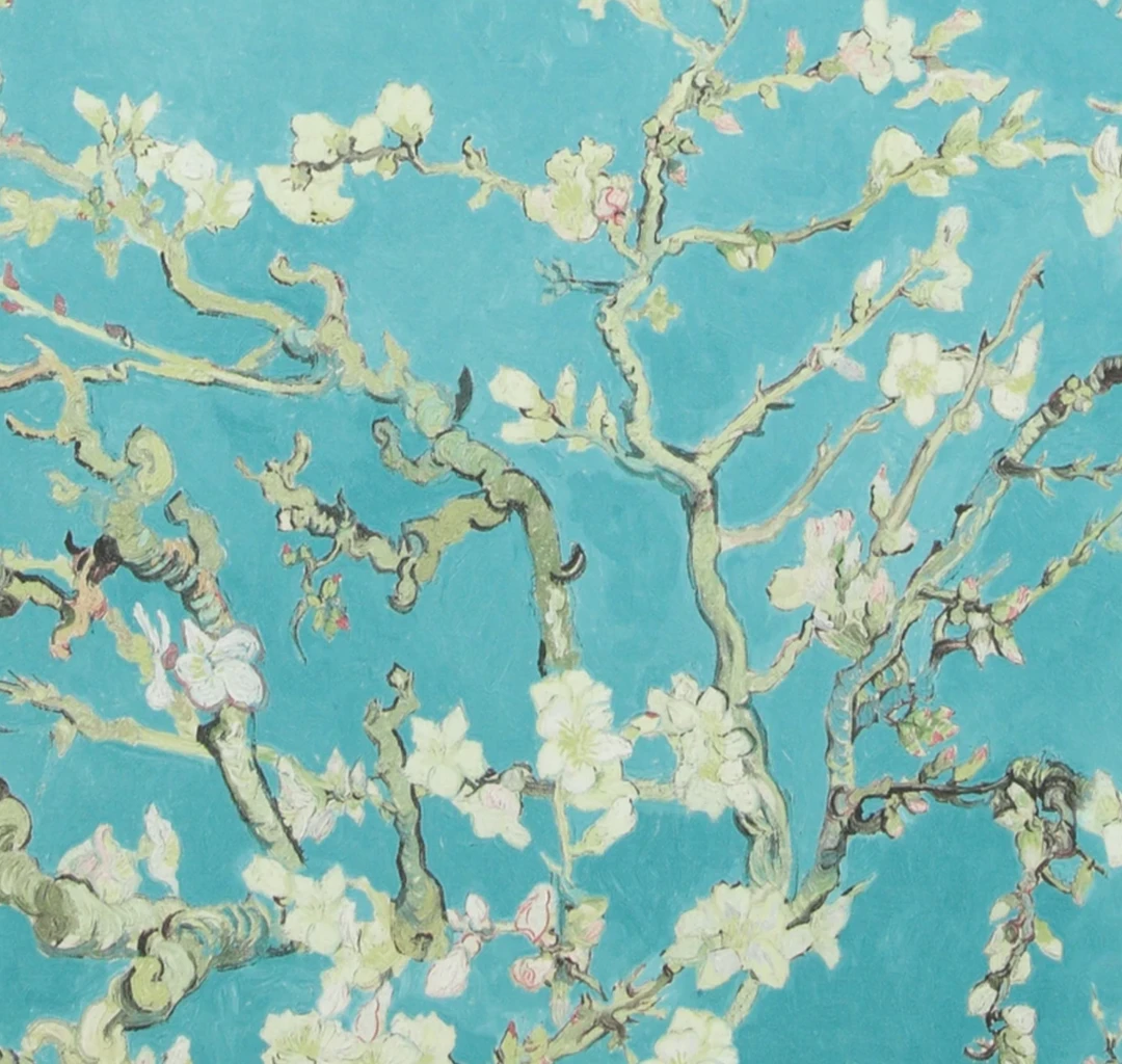 BN Van Gogh Almond Blossom Wallpaper - White Mint Floral Design | Les Jardins Royaux Collection 8 BN Van Gogh Wallpaper - Almond Blossom White Mint Les Jardins Royaux