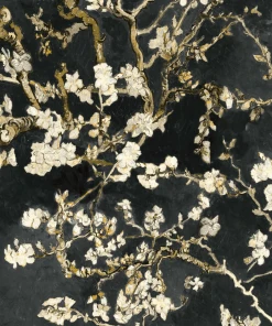 BN Van Gogh Almond Blossom Wallpaper - White Mint Floral Design | Les Jardins Royaux Collection 24 BN Van Gogh Wallpaper - Almond Blossom White Mint Les Jardins Royaux