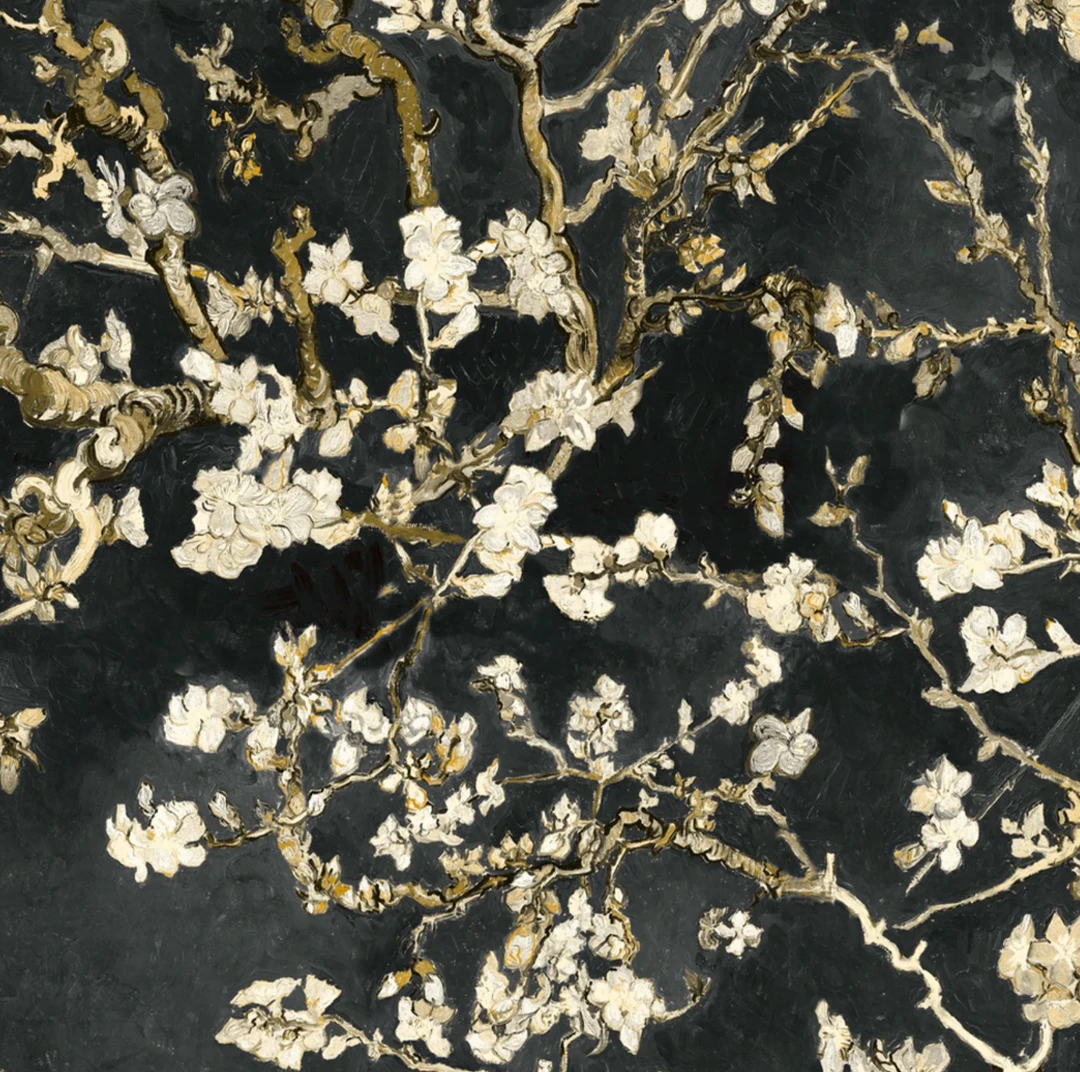 BN Van Gogh Almond Blossom Wallpaper - White Mint Floral Design | Les Jardins Royaux Collection 9 BN Van Gogh Wallpaper - Almond Blossom White Mint Les Jardins Royaux