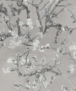 BN Van Gogh Almond Blossom Wallpaper - White Mint Floral Design | Les Jardins Royaux Collection 27 BN Van Gogh Wallpaper - Almond Blossom White Mint Les Jardins Royaux