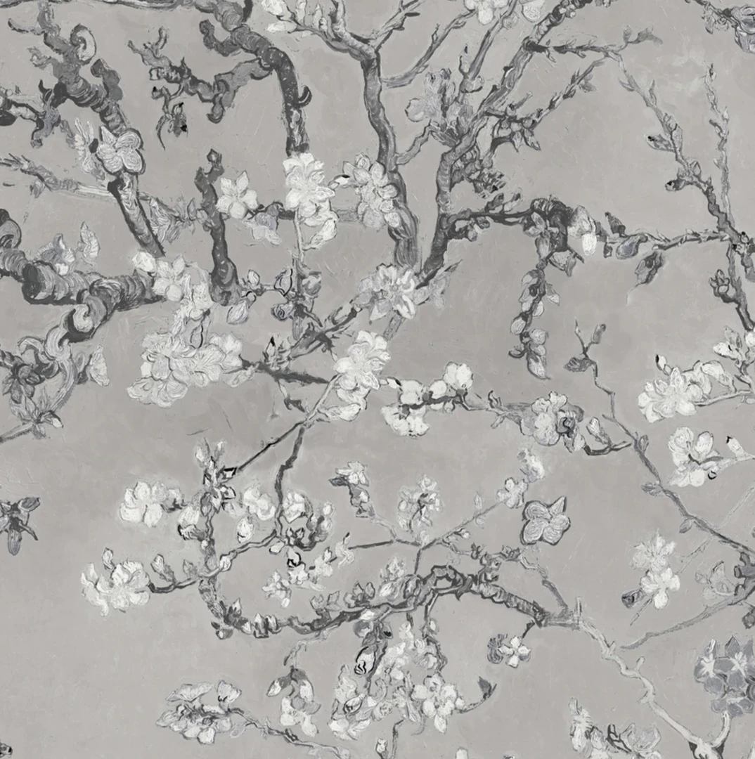 BN Van Gogh Almond Blossom Wallpaper - White Mint Floral Design | Les Jardins Royaux Collection 12 BN Van Gogh Wallpaper - Almond Blossom White Mint Les Jardins Royaux