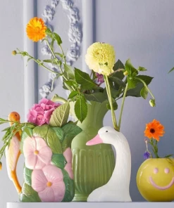 Rice By Rice Large Neon Green Ceramic Jug