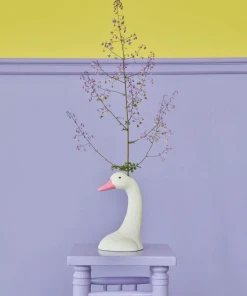 Rice DK Swan Head Ceramic Vase