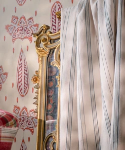 Mind The Gap Woodstock Fabrics, Wichita Stripes Heavy Linen New