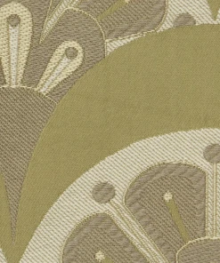 Liberty Fabrics Deco Scallop Multi Jacquard Fabric, Lacquer