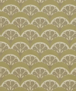 Liberty Fabrics Deco Scallop Multi Jacquard Fabric, Lacquer