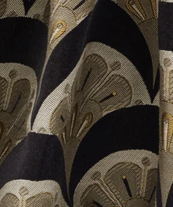 Liberty Fabrics Deco Scallop Multi Jacquard Fabric, Lacquer