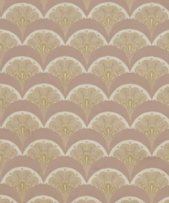 Liberty Fabrics Deco Scallop Multi Jacquard Fabric, Lacquer