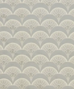 Liberty Fabrics Deco Scallop Multi Jacquard Fabric, Lacquer