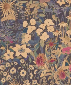 Liberty Fabrics Faria Flowers Vintage Velvet, Dragonfly & Blackberry