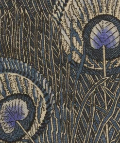 Liberty Fabrics Hera Feather Ladbroke Linen, Lapis New