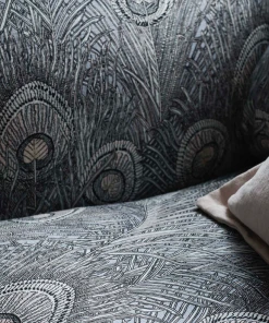 Liberty Fabrics New Hera Feather Vintage Velvet, Lapis