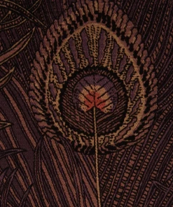 Liberty Fabrics New Hera Feather Vintage Velvet, Lapis