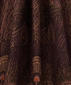 Liberty Fabrics New Hera Feather Vintage Velvet, Lapis