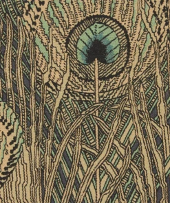 Liberty Fabrics New Hera Feather Vintage Velvet, Lapis