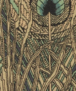 Liberty Fabrics Hera Feather Vintage Velvet, Jade