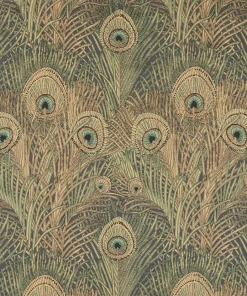 Liberty Fabrics Hera Feather Vintage Velvet, Jade