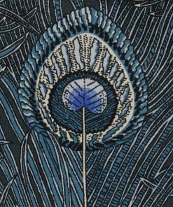 Liberty Fabrics New Hera Feather Vintage Velvet, Lapis