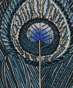 Liberty Fabrics New Hera Feather Vintage Velvet, Lapis