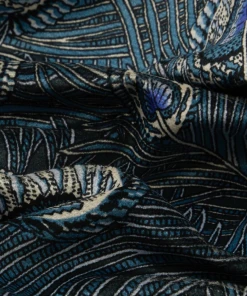 Liberty Fabrics Hera Feather Vintage Velvet, Jade