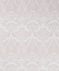 Liberty Fabrics Ianthe Bloom Mono Chiltern Linen, Pewter Plaster Pink New