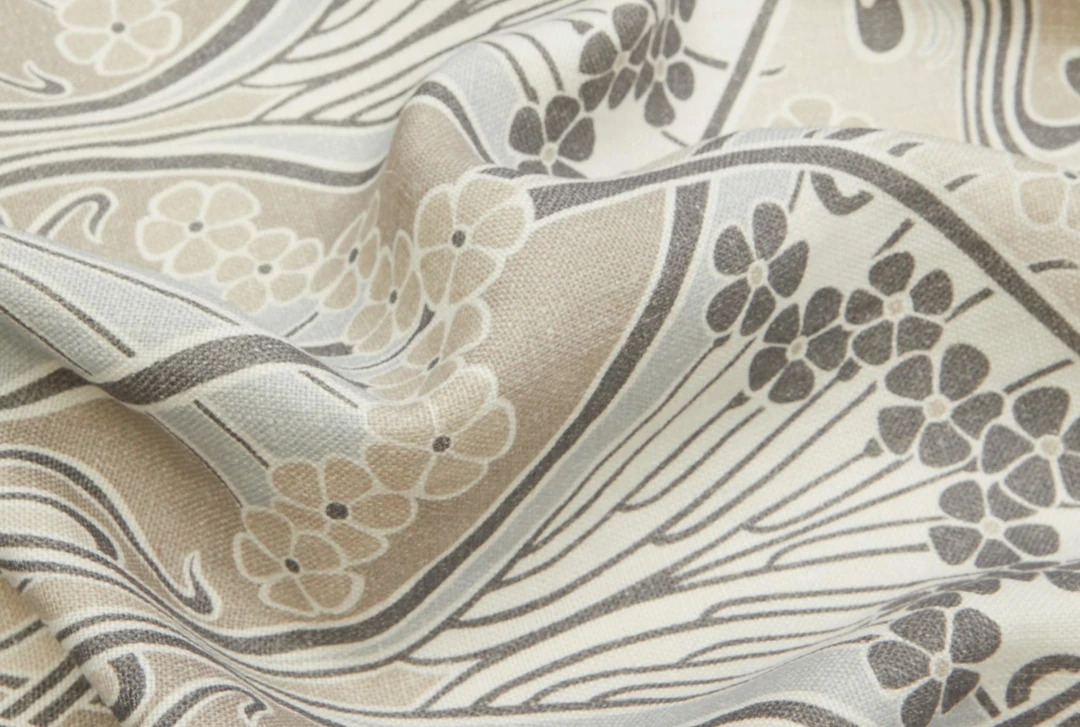 Liberty Fabrics New Ianthe Bloom Multi Ladbroke Linen - Floral Heritage Homeware Fabric 22 Liberty Fabrics New Ianthe Bloom Multi Ladbroke Linen, Lacquer