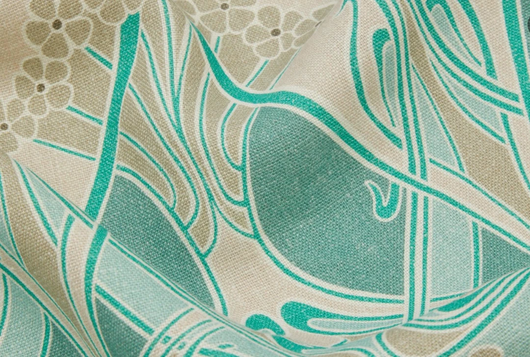 Liberty Fabrics New Ianthe Bloom Multi Ladbroke Linen - Floral Heritage Homeware Fabric 16 Liberty Fabrics New Ianthe Bloom Multi Ladbroke Linen, Lacquer