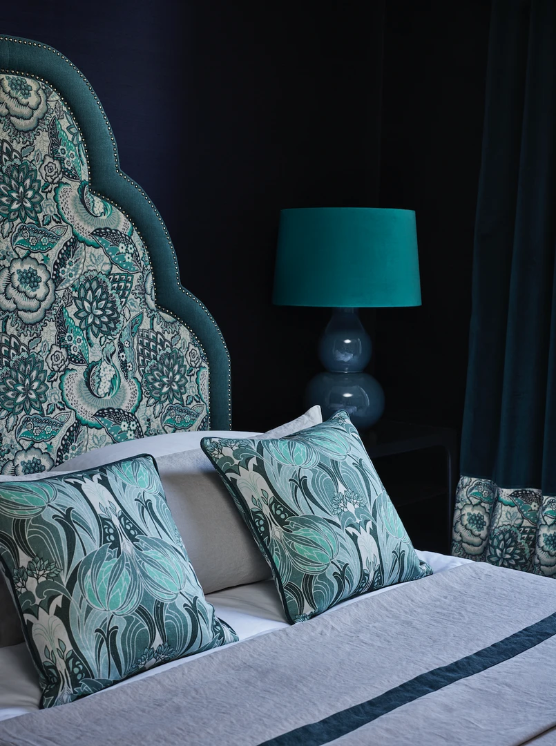 Liberty Fabrics New Ianthe Bloom Multi Ladbroke Linen - Floral Heritage Homeware Fabric 28 Liberty Fabrics New Ianthe Bloom Multi Ladbroke Linen, Lacquer