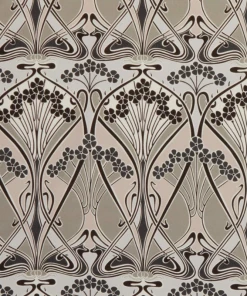 Liberty Fabrics Ianthe Bloom Multi Cotton Velvet, Dark Pewter