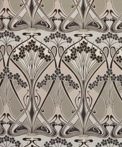 Liberty Fabrics New Ianthe Bloom Stencil Chiltern Linen, Pewter