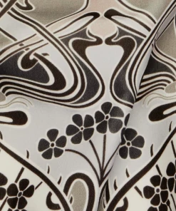 Liberty Fabrics Ianthe Bloom Multi Cotton Velvet, Dark Pewter